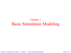 Chapter 1 - Basic Simulation Modeling