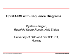 UpSTAIRS with Sequence Diagrams