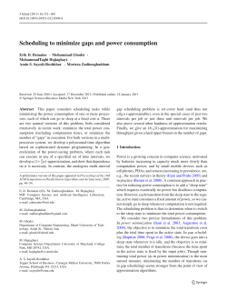 Scheduling to minimize gaps and power consumption | SpringerLink