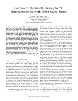 Cooperative Bandwidth Sharing for 5G Heterogeneous Network