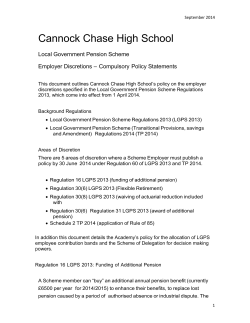 Discretions - Cannock Chase High School