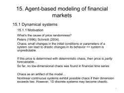 15. Agent-based modeling of financial markets