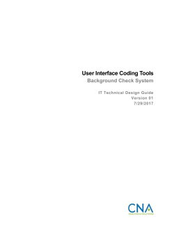 User Interface Coding Tools - Protecting Vulnerable Populations
