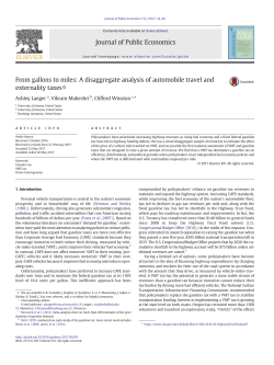 A disaggregate analysis of automobile travel and externality taxes