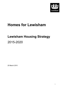 Lewisham Housing Strategy