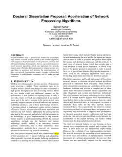 2.3 Deep packet inspection - Applied Research Laboratory