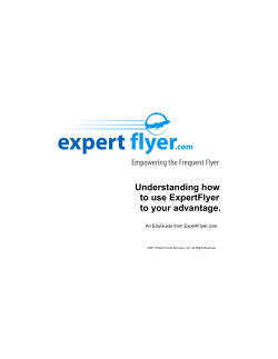 Understanding How to Use ExpertFlyer to Your Advantage