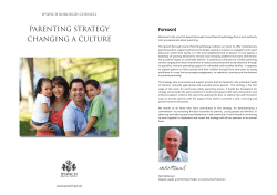 parenting strategy changing a culture