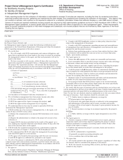 Project Owner`s/Management Agent`s Certification Form HUD-9839-B