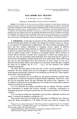 fast seismic ray tracing