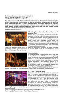 Presse-Info St. Anton am Arlberg