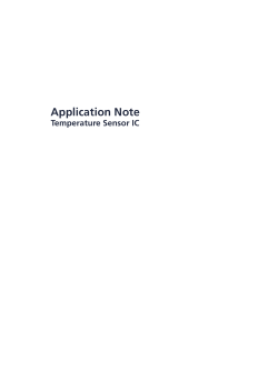 Application Note Temperature TSic