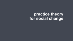 practice theory for social change