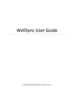 WellSync User Guide