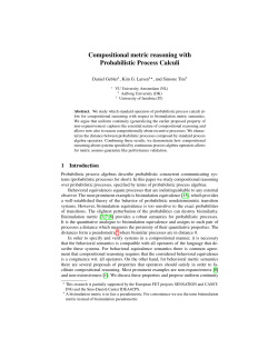 Compositional metric reasoning with Probabilistic Process Calculi