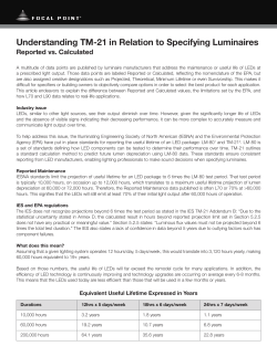 Understanding TM-21 in Relation to Specifying