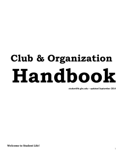The Office of Student Life Services for Clubs