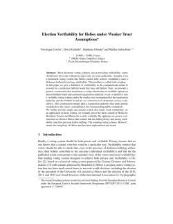 Election Verifiability for Helios under Weaker Trust Assumptions⋆