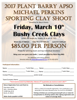 Prizes for winning team and top individual shooters