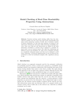 Model Checking of Real-Time Reachability Properties