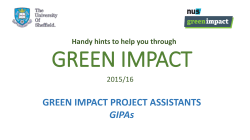 Green Impact Project Assistants