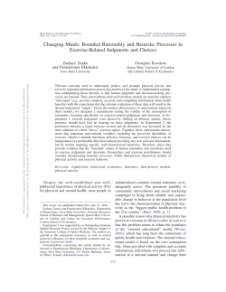 Changing Minds: Bounded Rationality and Heuristic Processes in