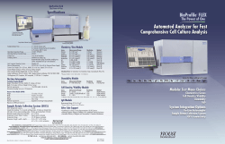 Automated Analyzer for Fast Comprehensive Cell Culture Analysis