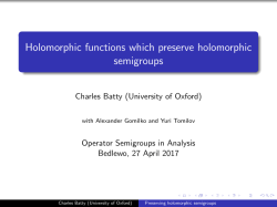 Holomorphic functions which preserve holomorphic semigroups