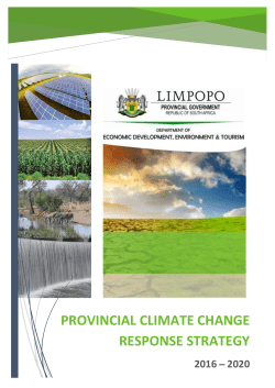 provincial climate change response strategy