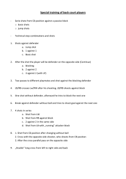 Special training of back court players