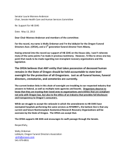 The OFDA believes that ANY entity that takes possession of