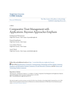 Comparative Trust Management with Applications: Bayesian