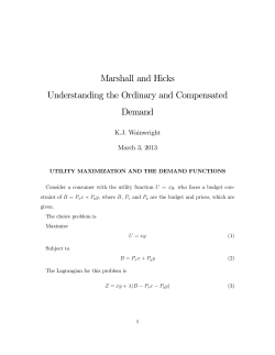 Hicks versus Marshall