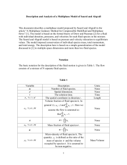 Description and Analysis of a Multiphase Model