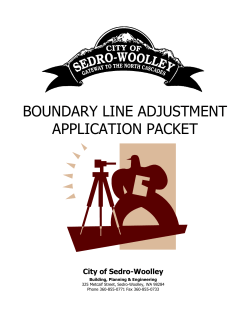 boundary line adjustment application packet