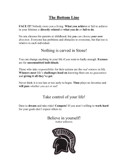The Bottom Line - T. C. Williams Athletics