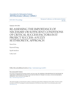re-assessing the importance of necessary or sufficient conditions of