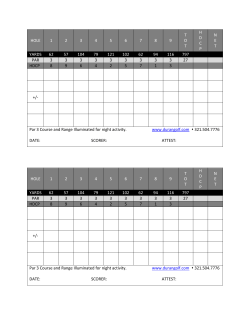 hole 1 2 3 4 5 6 7 8 9 tothdcpnet yards 62 57 104