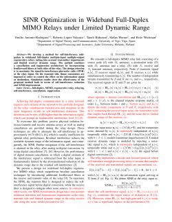 SINR Optimization in Wideband Full