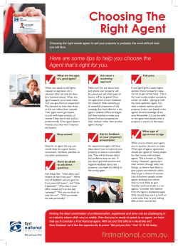 Choosing The Right Agent