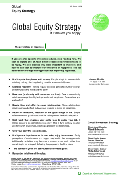 Global Equity Strategy