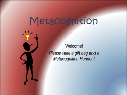 Metacognition