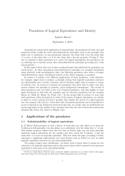 Paradoxes of Logical Equivalence and Identity