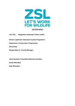 Job Description Proforma