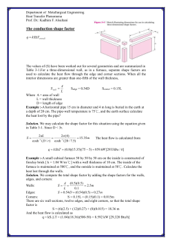 The conduction shape factor