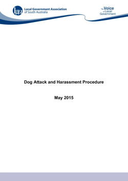 Dog Attack and Harass Procedure - Local Government Association