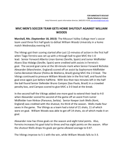 mvc men`s soccer team gets home shutout against william woods