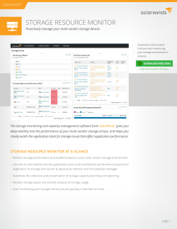 storage resource monitor