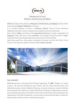 Planetarium of Turin Museum of Astronomy and Space Infini.to