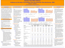 Parents` Time with Children: Evidence on the Role of Occupation